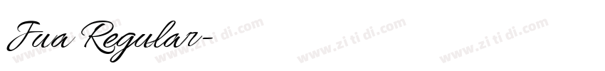 Jua Regular字体转换
